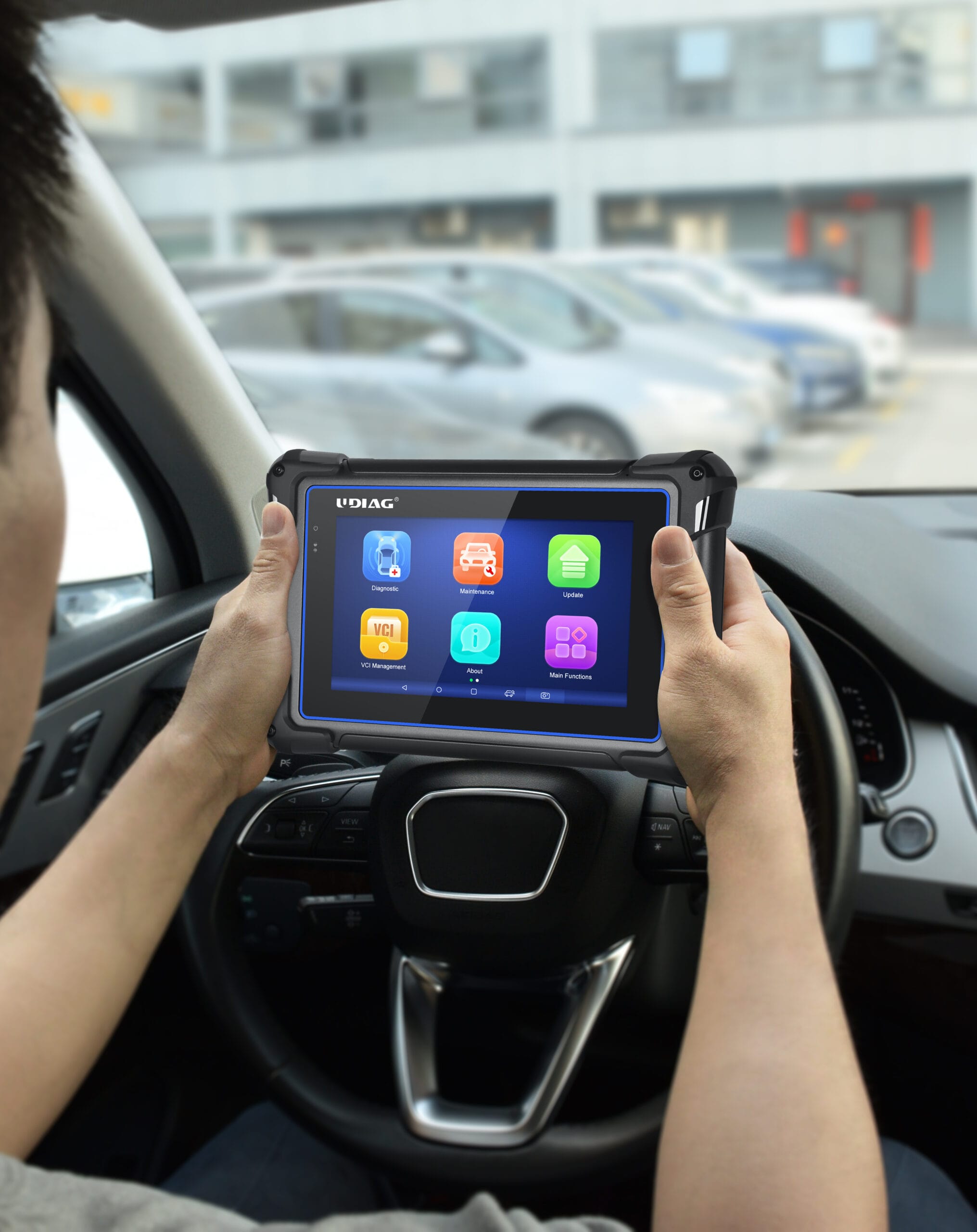 Módulo Bluetooth Mini VCI y conector OBD2 para tableta UDIAG X-30