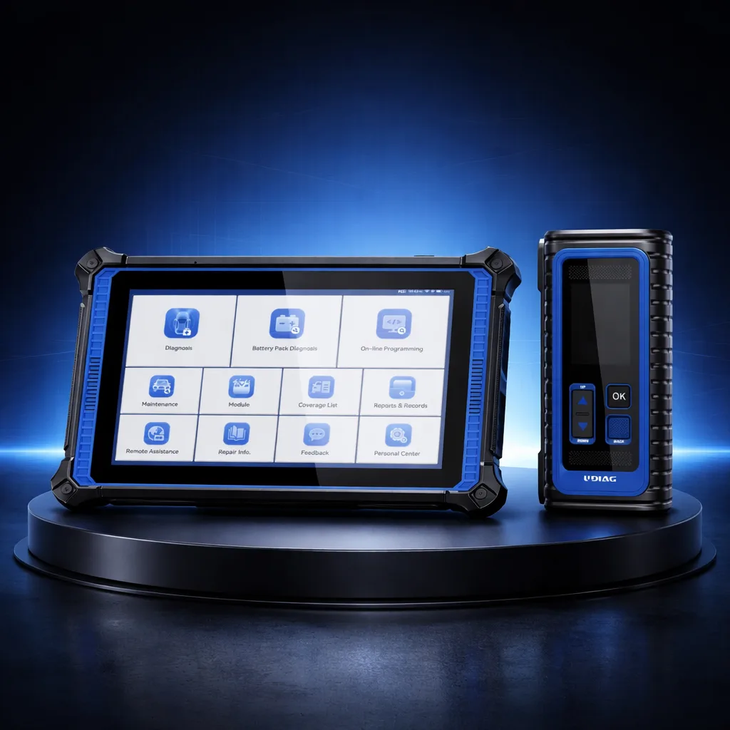 UDIAG X-95 PRO professional diagnostic case with 10.1" touch screen and Android 10