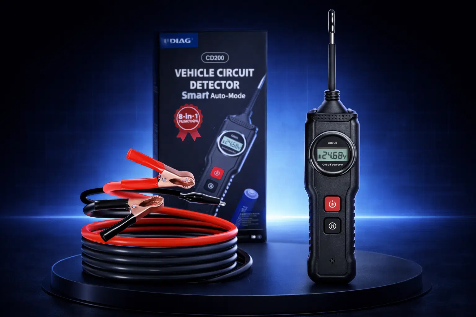 Comprobador profesional de circuitos de automoción UDIAG CD200 6V-40V