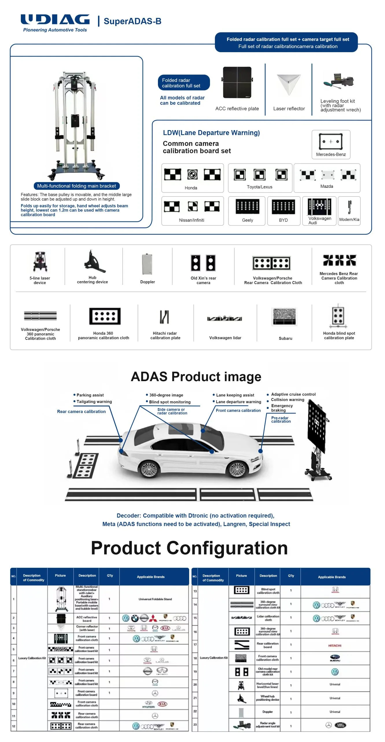 UDIAG SuperADAS-B | Kit Calibration ADAS Complet – Image 3