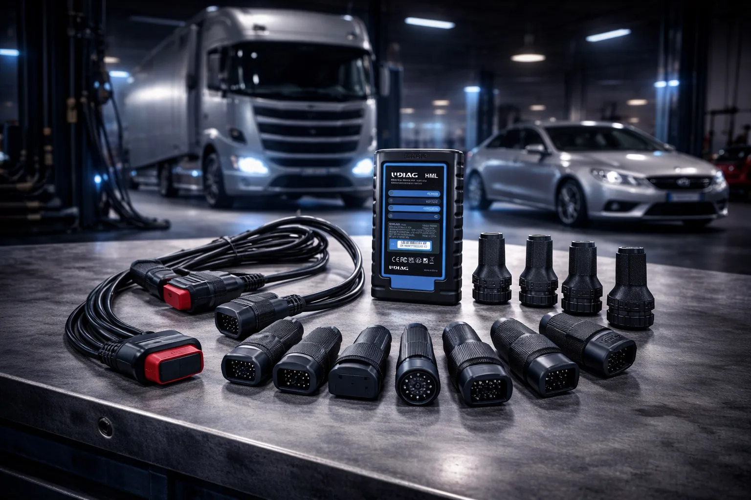 UDIAG HD950 truck diagnostic module interface compatible with X-95 PRO