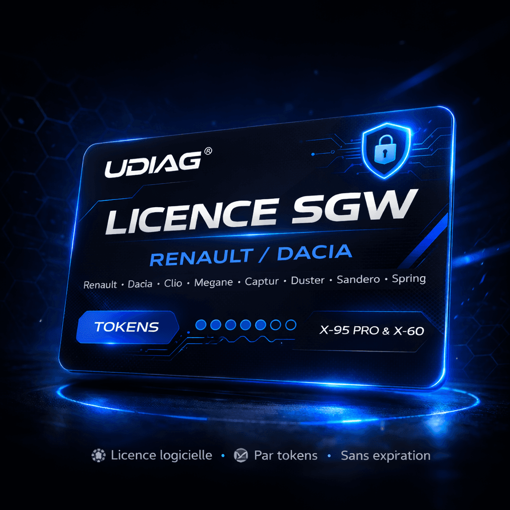licence SGW Renault tokens UDIAG — bypass passerelle sécurisée