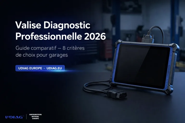 valise diagnostic professionnelle 2026 guide comparatif UDIAG X-95 PRO garage