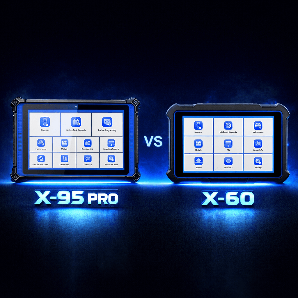 comparatif valise diagnostic UDIAG X-95 PRO vs X-60 cote a cote