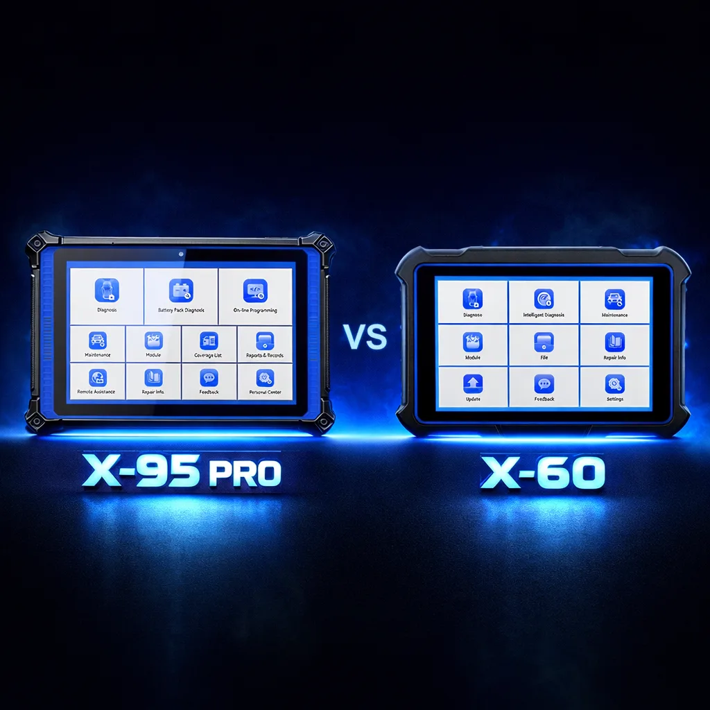 comparatif valise diagnostic UDIAG X-95 PRO vs X-60 cote a cote