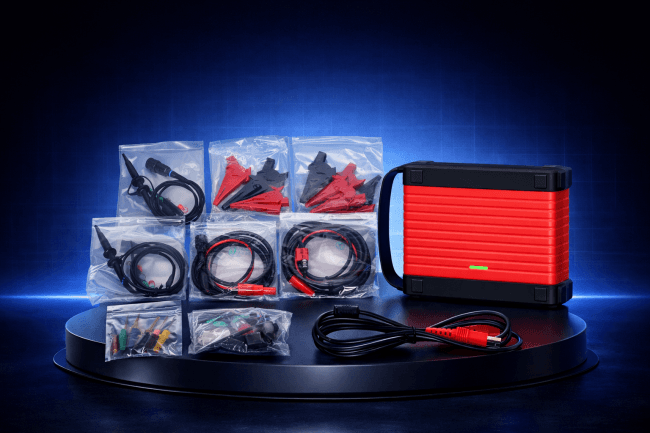oscilloscope automobile professionnel UDIAG OS100 kit complet sondes clips