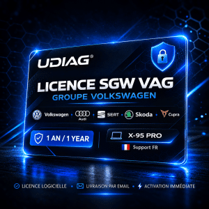 VAG : Licence SGW VAG 1 an | Volkswagen Audi SEAT Skoda Cupra – UDIAG X-95 PRO