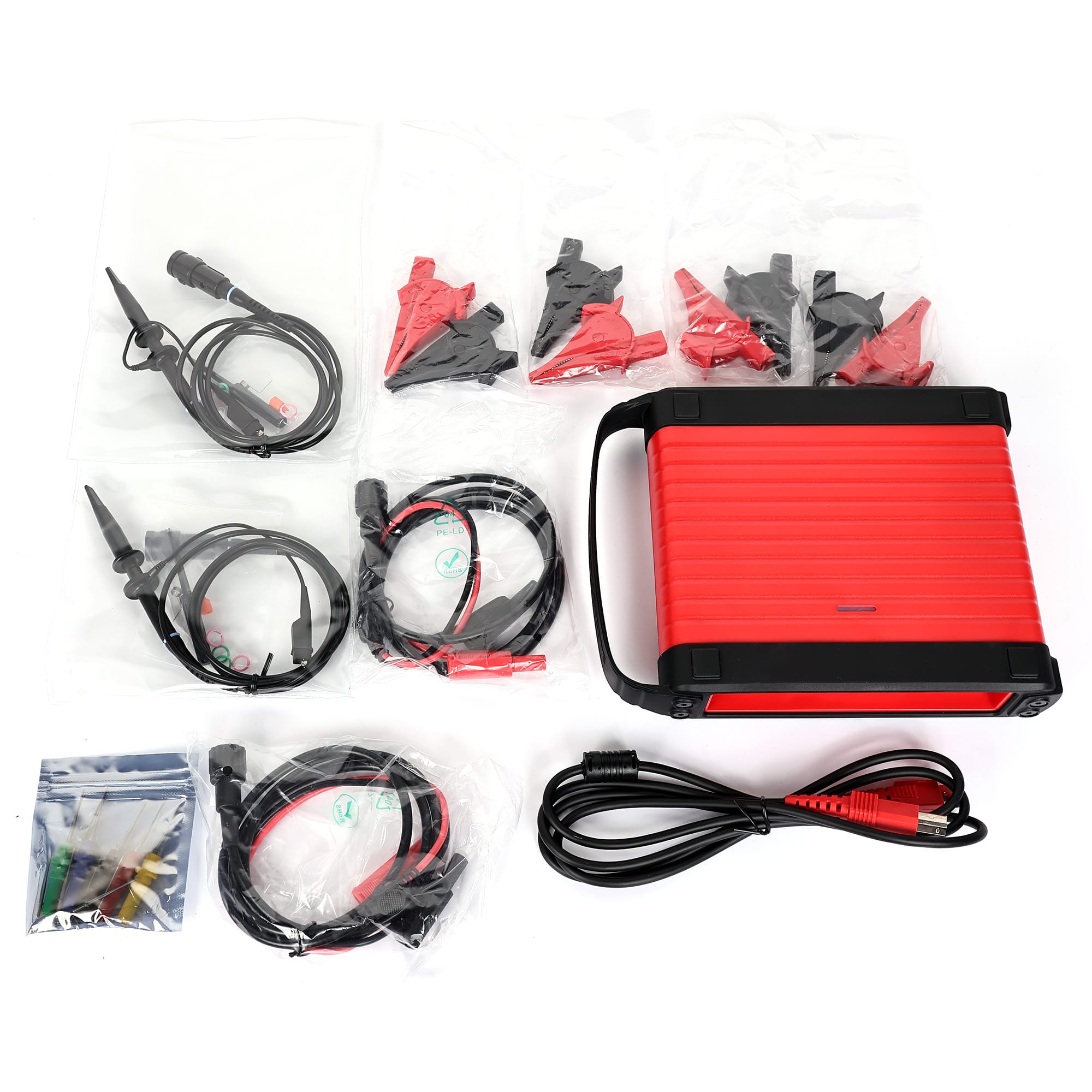 oscilloscope automobile professionnel OS100 câble USB connexion tablette
