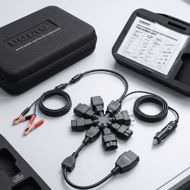 kit connecteurs OBD non standard CT950 packing list complète 14 adaptateurs
