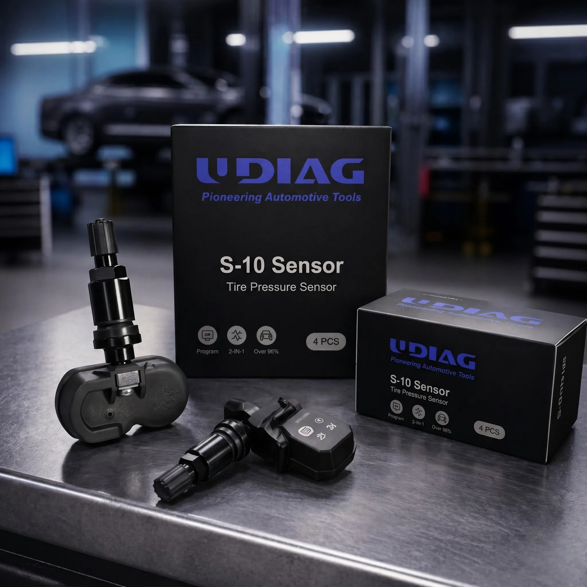 capteur tpms universel programmable UDIAG S10 vue face corps principal