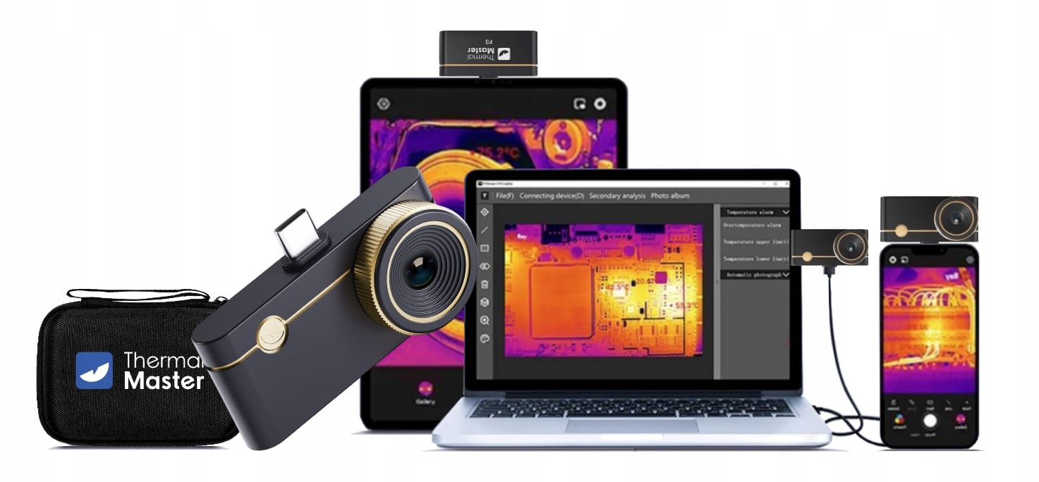 caméra thermique smartphone P3 kit complet housse
