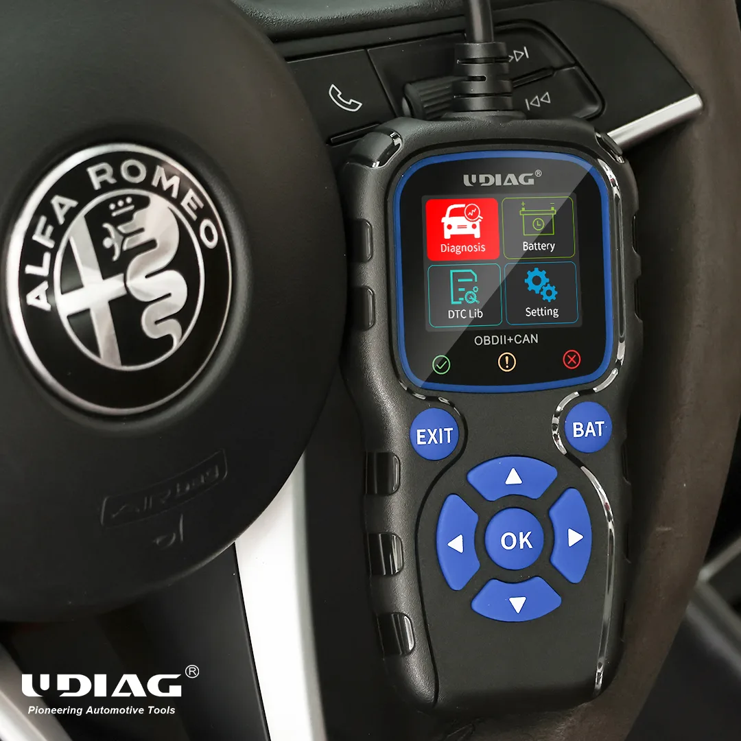 scanner OBD2 test batterie CR720 vue dessus