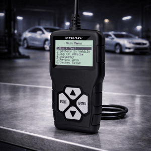 testeur batterie voiture BT208 vue face menu écran LCD