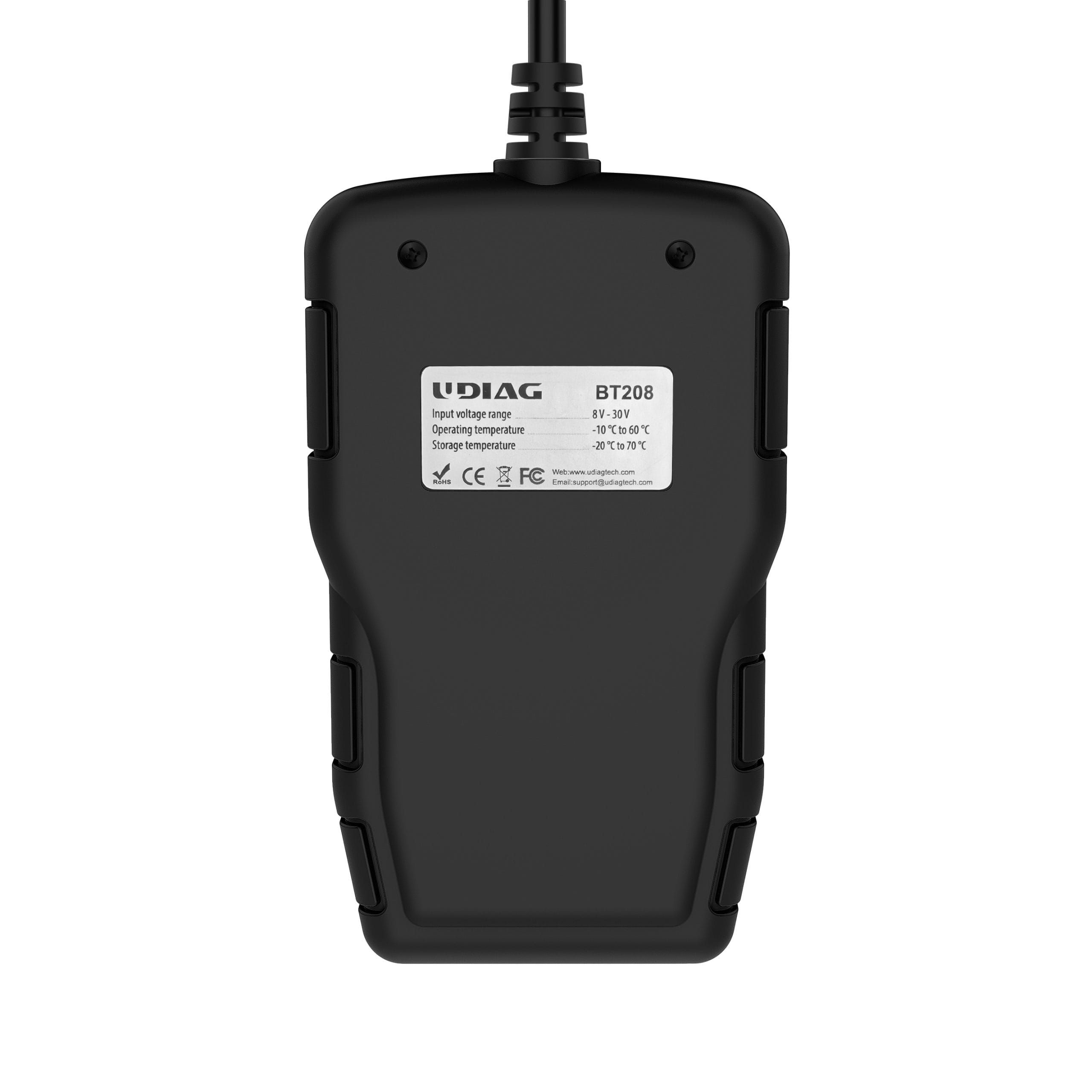 testeur batterie voiture BT208 vue dessus