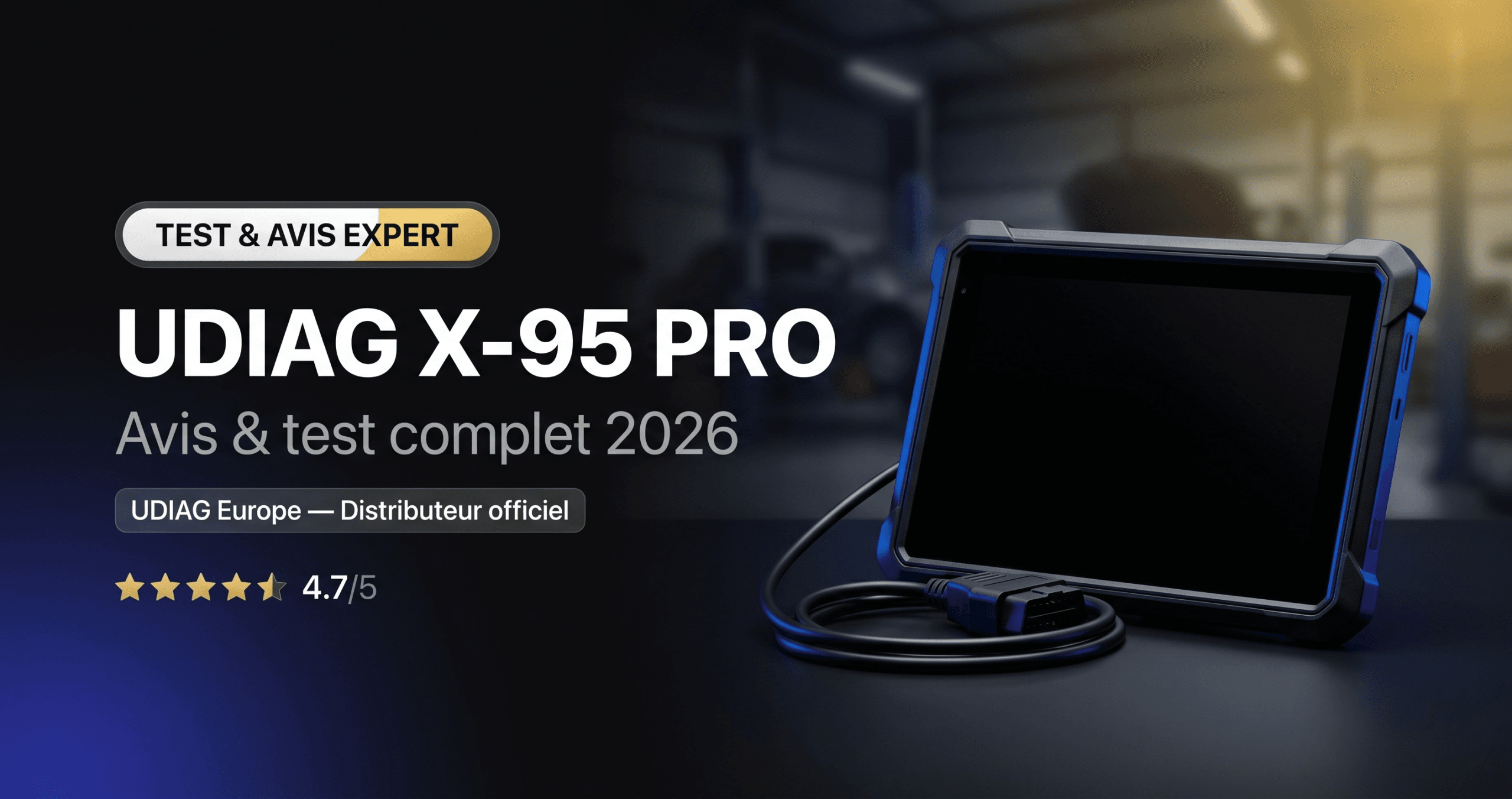 UDIAG X-95 PRO avis verdict 4.7/5 score expert 2026