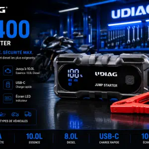 UDIAG J2400 Booster Démarreur Portable